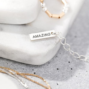 You're Amazing Morse Code Necklace