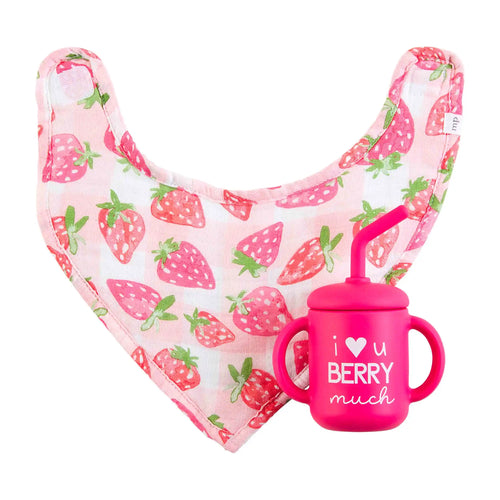 Berry Bib & Cup Set