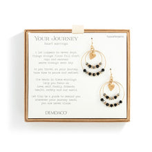 Load image into Gallery viewer, Beaded Love Earrings: Black