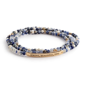 Necklace/Bracelet Blue Mix