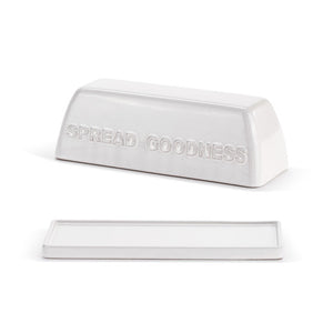 Spread Goodness White Butter Dish