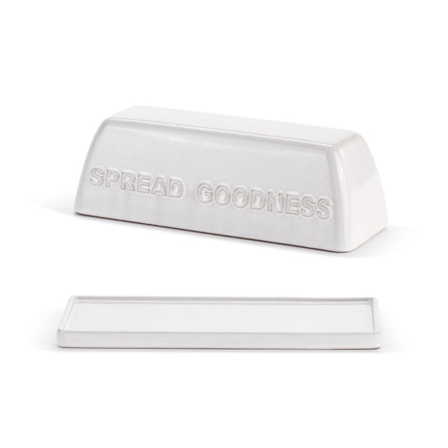 Spread Goodness White Butter Dish