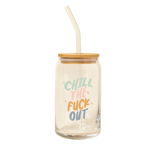 Chill The F Out Can Glass