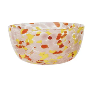 Blown Confetti Glass Bowl