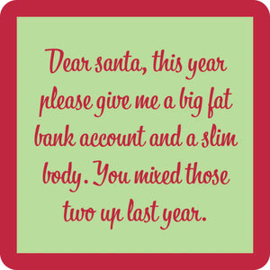 Dear Santa Coaster