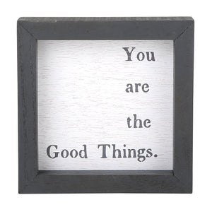 Good Things Wood Sign