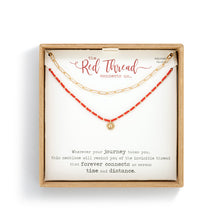 Load image into Gallery viewer, Red Thread Layered Necklace
