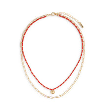 Load image into Gallery viewer, Red Thread Layered Necklace