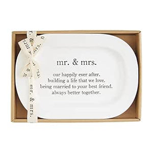 Mr and Mrs Sentiment Plate