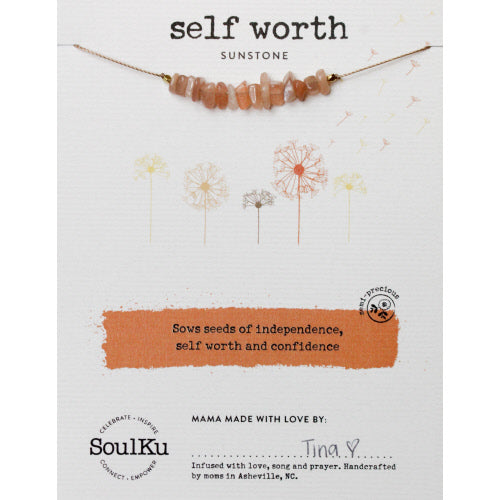Sunstone Self Worth Necklace
