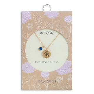 September Birthstone Necklace