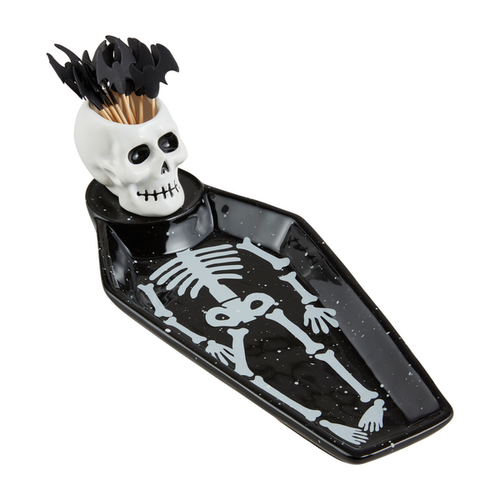 Skeleton Halloween Tray & Toothpicks