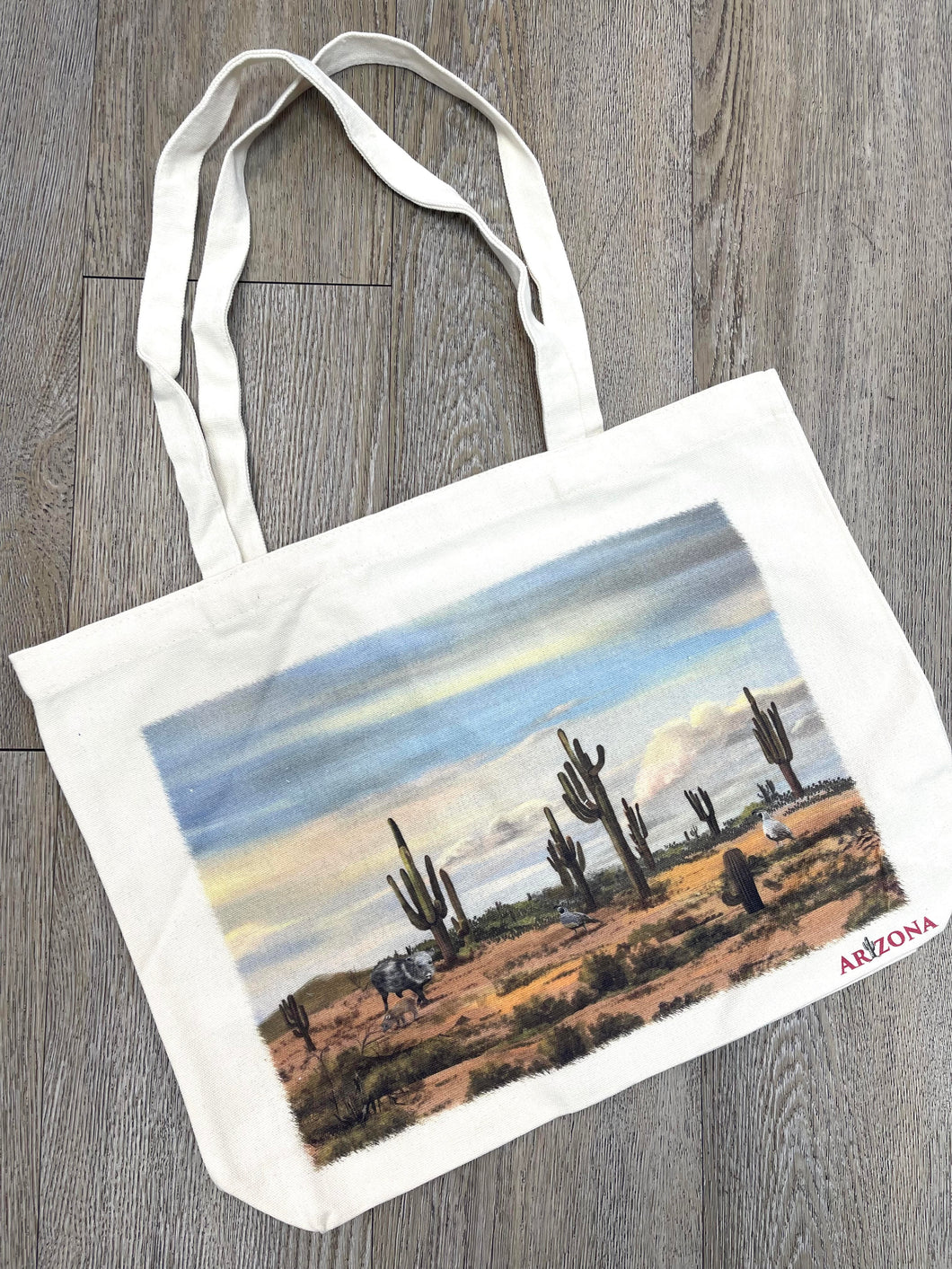 Desert Cactus Blue Sky Tote