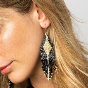 Black Gold Luxe Earrings