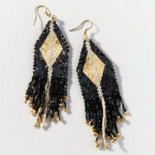 Load image into Gallery viewer, Black Gold Luxe Earrings