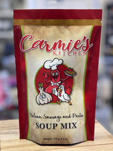 Load image into Gallery viewer, Carmie&#39;s Italian Sausage and Pasta Soup