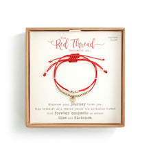 Load image into Gallery viewer, Red Thread Cord Charm Bracelet