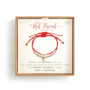 Red Thread Cord Charm Bracelet