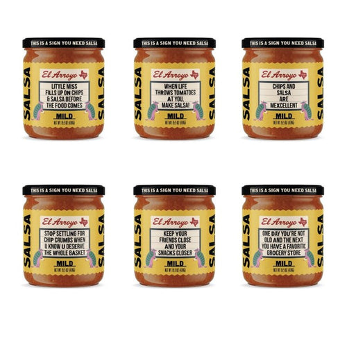 16 oz MILD Salsa Variety Pack of Signs