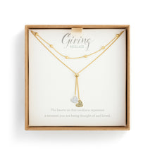 Load image into Gallery viewer, Double Heart Charm Necklace