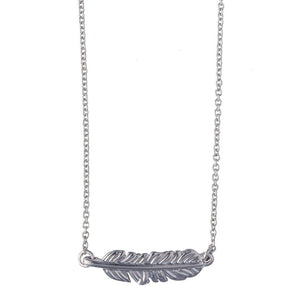 Sea La Vie Necklace 18" Follow Your Dreams/Feather SIL