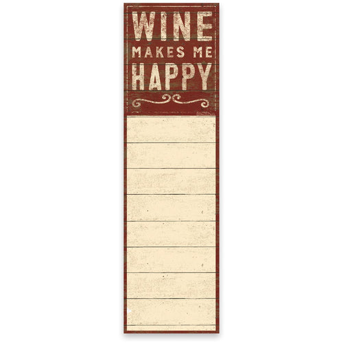 Wine Makes Me Happy Notepad